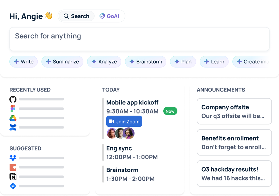 GoSearch unified knowledge command center